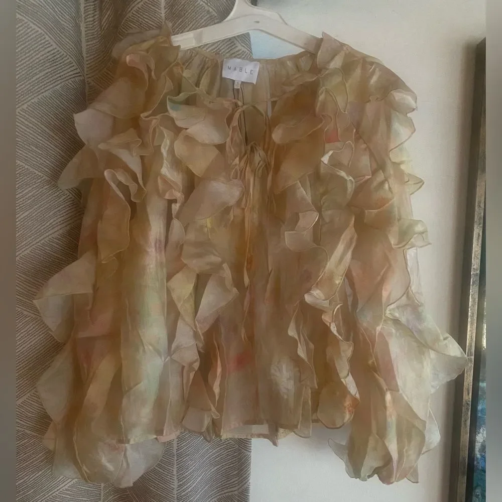 MARBLE chic ruffled